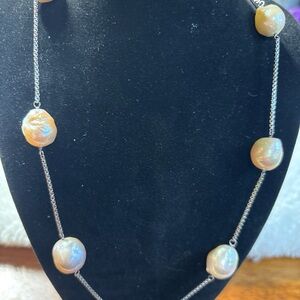 Honora Ming 11.0mm - 13.0mm  Freshwater Pearl 30" Adjustable Necklace, 925